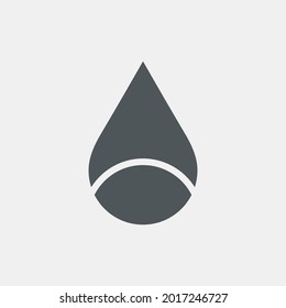 Wassertropfen Droplet-Regentropfen Symbol-Schnitt