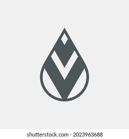 Water drops  droplet raindrops icon illustration cut