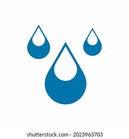 Water drops  droplet raindrops icon quality vector illustration cut	