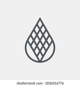 Water drops  droplet raindrops icon illustration cut