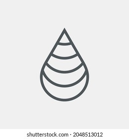 Water drops  droplet raindrops icon illustration cut