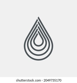 Water drops  droplet raindrops icon illustration cut