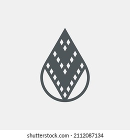 Water drops  droplet raindrops icon illustration cut