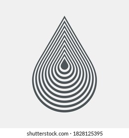 Water Drops Droplet Raindrops Oil Blood Icon Illustration Cut