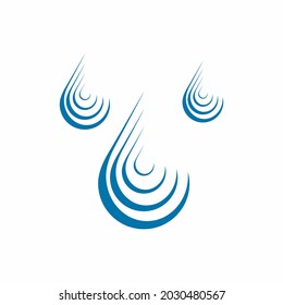 Water Drops Droplet Raindrops Oil Blood Icon Illustration Cut