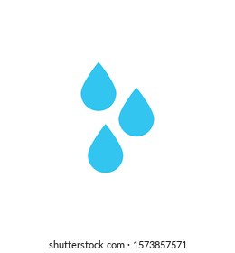 water drops flat style icon vector illustration design
