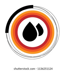 water drops icon