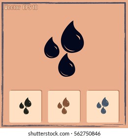 Water drops icon