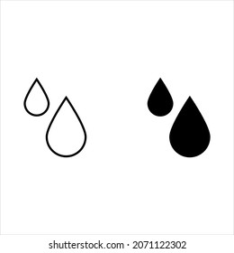 Wassertropfen-Symbol für Apps und Websites