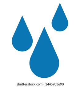 water drops icon. flat illustration of water drops icon for web