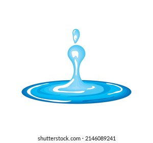 water drops icon flat isolated