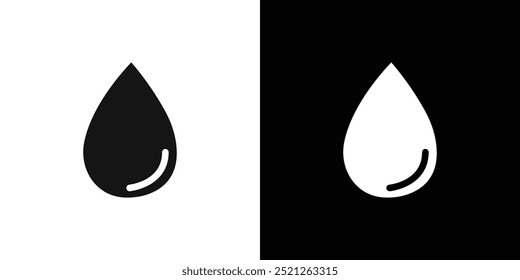 icono de gotas de agua Ilustración de línea plana