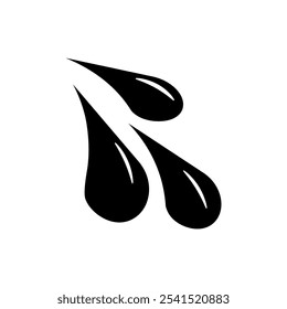 Gotas de agua icono de estilo plano aislado. Vector
