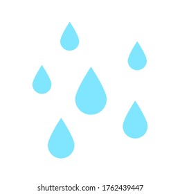 el agua desciende un icono aislado en el fondo blanco. ilustración vectorial