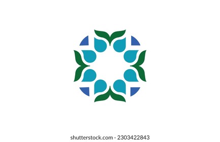 Gotas de agua Logo de iconos M 