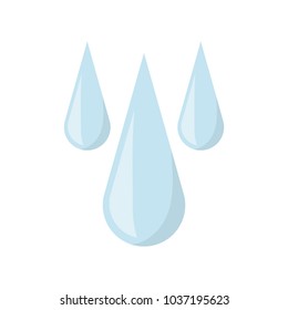 water drops icon over white background vector illustration