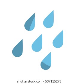 water drops icon over white background. colorful design. vector illustration