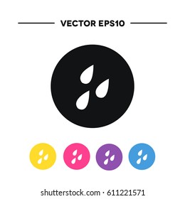 water drops icon. rain. vector illustration