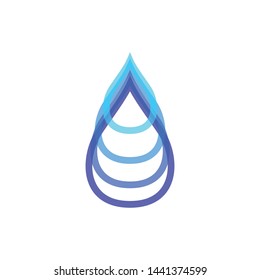 water drops icon template, drops design elements