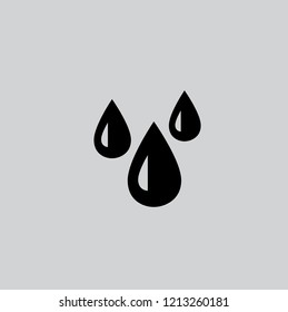 water drops icon vector