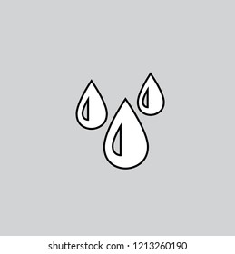 water drops icon vector