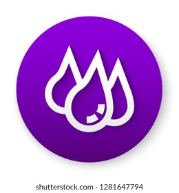 water drops icon. vector illustration 