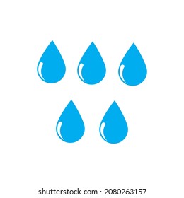 water drops icon vector illustration sign