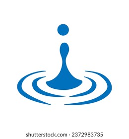 Water drops icon vector. Water illustration sign. Spray symbol. Ocean logo. Sea mark.