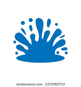 El agua cae en el vector de iconos. Señal de ilustración de agua. Símbolo spray. Logo del océano. Marca marina.