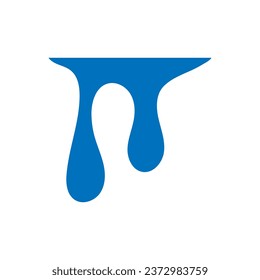 Water drops icon vector. Water illustration sign. Spray symbol. Ocean logo. Sea mark.