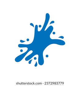 El agua cae en el vector de iconos. Señal de ilustración de agua. Símbolo spray. Logo del océano. Marca marina.