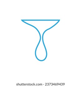 Water drops icon vector. Water illustration sign. Spray symbol. Ocean logo. Sea mark.