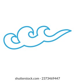 Water drops icon vector. Water illustration sign. Spray symbol. Ocean logo. Sea mark.