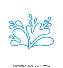 Water drops icon vector. Water illustration sign. Spray symbol. Ocean logo. Sea mark.