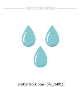 Wassertropfen Ikone. Vektorgrafik