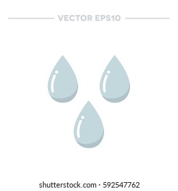 water drops icon. vector illustration