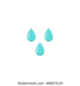 water drops icon. vector illustration