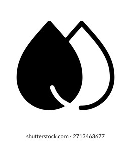 Wassertropfen Symbol Vektorsymbol Design Illustration