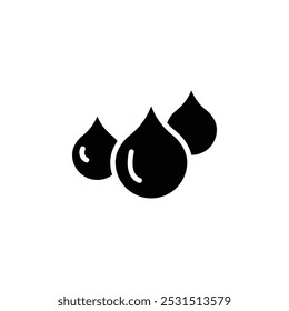 water drops icon web design in vector