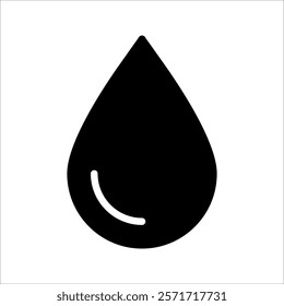 Water drops icons. Water drop shape., for mobile concept and web design. vector illustration. 