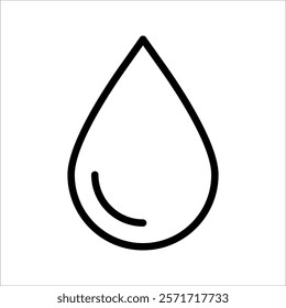Water drops icons. Water drop shape., for mobile concept and web design. vector illustration. 