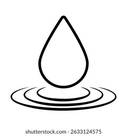 Water drops icons. Water drop shape. Blue annd black water drops. Vector illustration