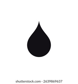 Water drops icons. Water drop shape illustration