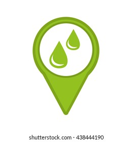 water drops  isolated icon design