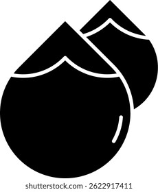 Línea de gotas de agua Vector Icon Design