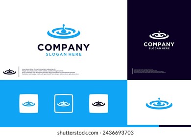 water drops logo , splash , fresh , logo design inspiration.