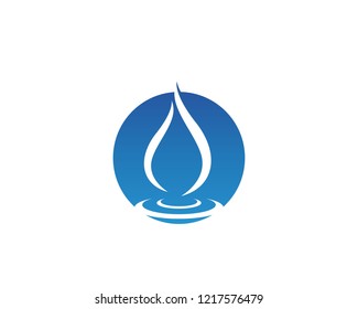 Water drops logo vector