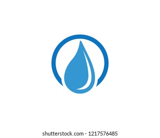 Water drops logo vector