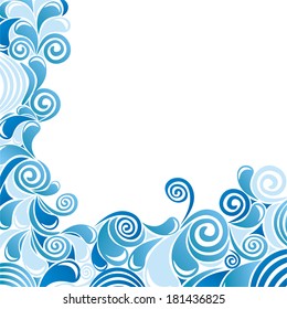 Water drops nature pattern background vector illustration