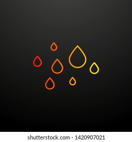 Water drops nolan icon. Elements of ecology set. Simple icon for websites, web design, mobile app, info graphics